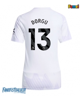 Manchester United Patrick Dorgu #13 Tricou Fotbal Replică 2025-26 Femei Deplasare